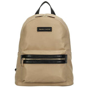 Smith and Canova Nylon Zip Around Backpack - Sand Biege
