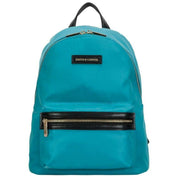Smith and Canova Nylon Zip Around Backpack - Teal Blue