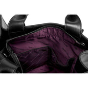 Smith and Canova Smooth Leather Tote Bag - Black