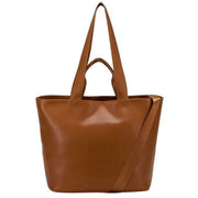 Smith and Canova Smooth Leather Tote Bag - Tan