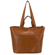 Smith and Canova Smooth Leather Tote Bag - Tan
