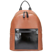 Smith and Canova Two-Tone Zip Around Backpack - Tan