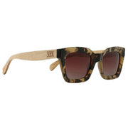 SOEK Zahra Sunglasses - Opal Tortoise Shell/Maple Wood