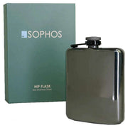 Sophos 6oz Stainless Steel Hip Flask - Gunmetal Grey