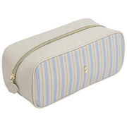 Stackers Expanding Cosmetics Bag - Oatmeal/Blue