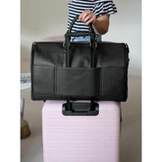 Stackers Weekend Garment Bag - Black Saffiano