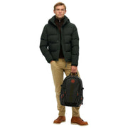Superdry & Co Tarp Embroidered Rucksack - Black/Khaki Green