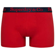 Superdry & Co Triple Pack Trunks - Navy/Blue/Red