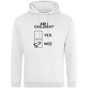 Teemarkable! Am I Childish Hoodie White / Small - 96-101cm | 38-40"(Chest)