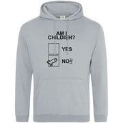 Teemarkable! Am I Childish Hoodie Light Grey / Small - 96-101cm | 38-40"(Chest)