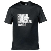 Teemarkable! Charlie Uniform November Tango T-Shirt Black / Small - 86-92cm | 34-36"(Chest)