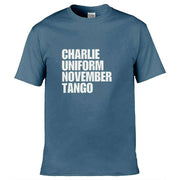 Teemarkable! Charlie Uniform November Tango T-Shirt Slate Blue / Small - 86-92cm | 34-36"(Chest)