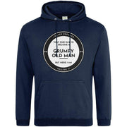 Teemarkable! Grumpy Old Man Nailing It Hoodie Navy Blue / Small - 96-101cm | 38-40"(Chest)