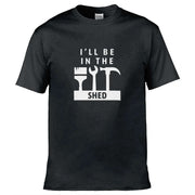 Teemarkable! I'll Be In The Shed T-Shirt Black / Small - 86-92cm | 34-36"(Chest)