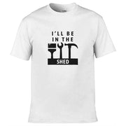 Teemarkable! I'll Be In The Shed T-Shirt White / Small - 86-92cm | 34-36"(Chest)