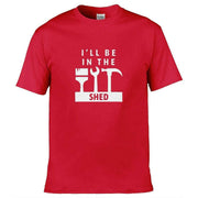 Teemarkable! I'll Be In The Shed T-Shirt Red / Small - 86-92cm | 34-36"(Chest)
