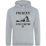 Teemarkable! I'm Sexy and I Mow It Hoodie Light Grey / Small - 96-101cm | 38-40"(Chest)
