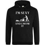 Teemarkable! I'm Sexy and I Mow It Hoodie Black / Small - 96-101cm | 38-40"(Chest)