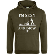 Teemarkable! I'm Sexy and I Mow It Hoodie Olive Green / Small - 96-101cm | 38-40"(Chest)