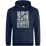 Teemarkable! You're Still Talking Hoodie Navy Blue / Small - 96-101cm | 38-40"(Chest)