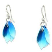 Ti2 Titanium Small Wolf Of The Woods Drop Earrings - Blue