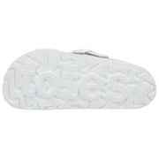 Totes SOLBOUNCE Bounce Cross Front Buckle Sandals - White