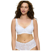 Triumph Amourette Wired Padded Lace Bra - White