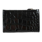 Vivienne Westwood Croc Slim Flap Card Holder - Black