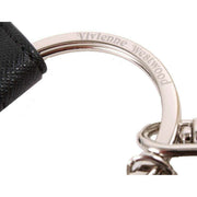 Vivienne Westwood Saffiano I Love Orb Keyring - Black