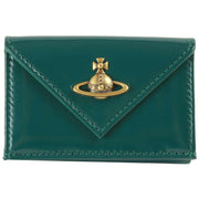 Vivienne Westwood Shiny Leather Envelope Billfold Purse - Green