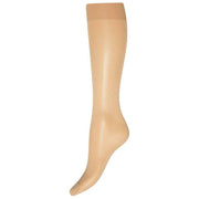 Wolford Satin Touch Sheer Shimmer 20 Denier Knee High Tights - Gobi Beige