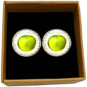 Bassin and Brown Apple Cufflinks - Green