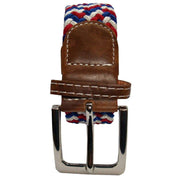 Bassin and Brown Multi Woven Belt - Red/White/Blue