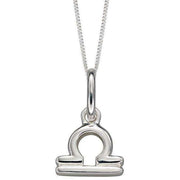 Beginnings Libra Zodiac Necklace - Silver