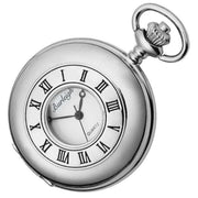 Burleigh Albert Quartz Pocket Watch - Silver