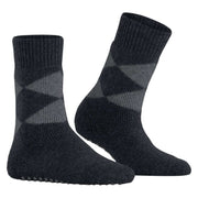 Burlington Cosy Argyle Socks - Black