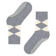 Burlington Cosy Argyle Socks - Grey Mel