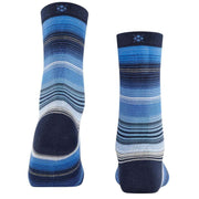 Burlington Stripe Socks - Marine Blue