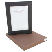 Byron and Brown Nappa Slim Classic Photo Frame 5x7 - Black