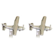 David Van Hagen Cessna 172 Aircraft Cufflinks - Silver