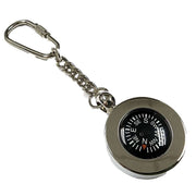 David Van Hagen Compass Key Ring - Silver