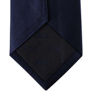 David Van Hagen Diagonal Ribbed Tie - Navy