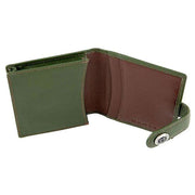 Dents Eden Security Business Card Holder - Olive/English Tan