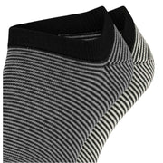 Esprit Allover Stripe 2 Pack Sneaker Socks - Black/Grey Mix