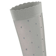 Falke Dot 15 Denier Knee High Socks - Lunar Grey