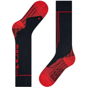 Falke Energizing Knee High Health Socks - Black/Red