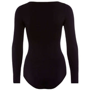 Falke Fine Cotton Long Sleeved Bodysuit - Black