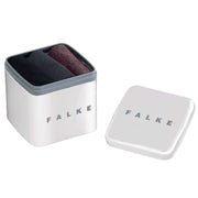 Falke Happy Box 3 Pack Socks - Black/Grey/Burgundy