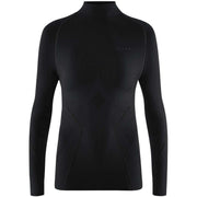 Falke Maximum Warm Long Sleeve Collar Shirt - Black