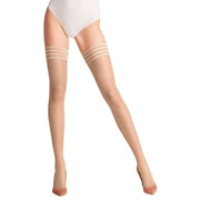 Falke Pure Matt 20 Denier Stay Up Stockings - Cocoon Beige